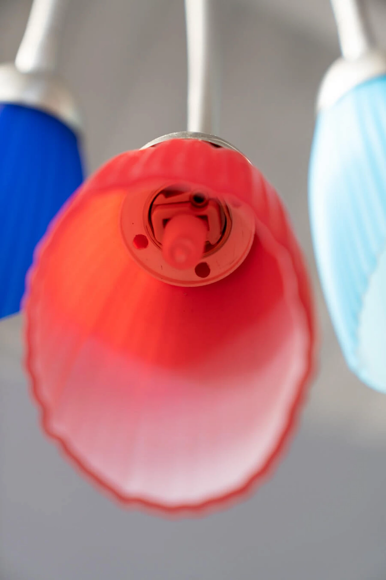 Lampadario De Majo in vetro di Murano collezione Poli Pò, anni '80 18