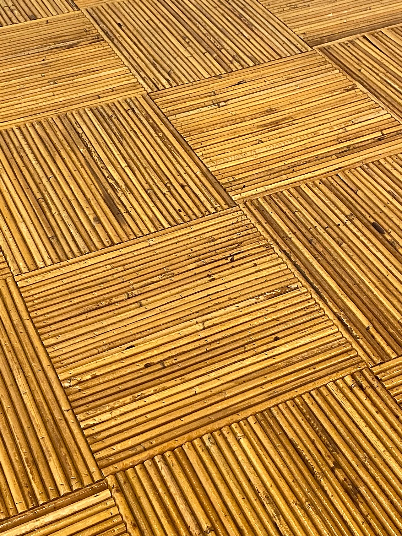 4 Chairs and table in bamboo in the style of Vivai del Sud, 1970s 3