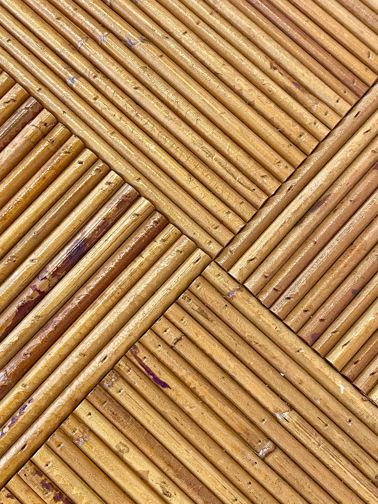 4 Chairs and table in bamboo in the style of Vivai del Sud, 1970s 11