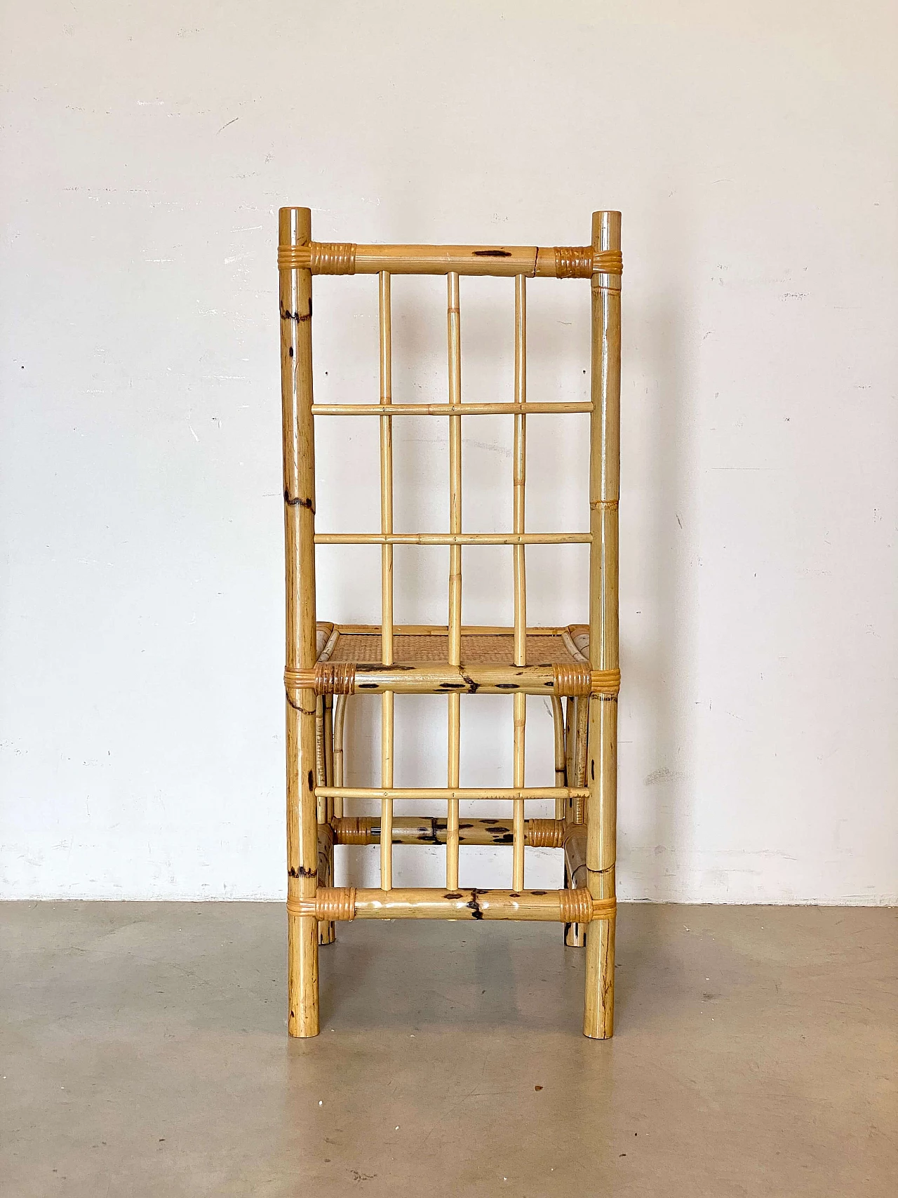 4 Chairs and table in bamboo in the style of Vivai del Sud, 1970s 16