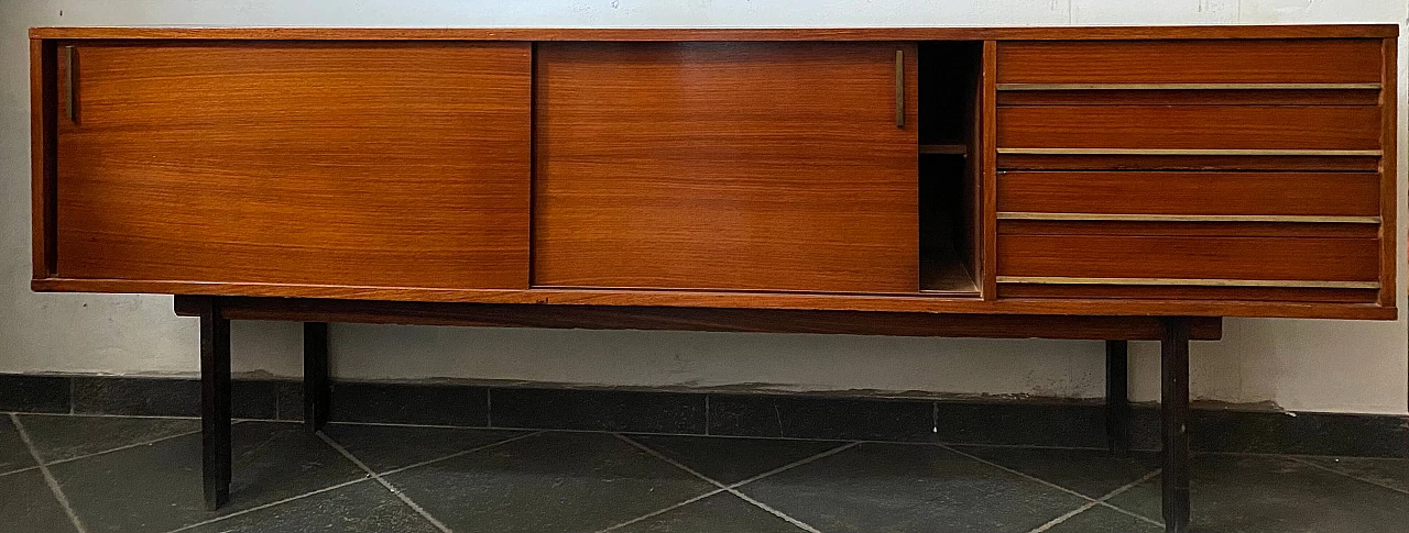 Credenza in teak di Amma Torino, anni '60 1