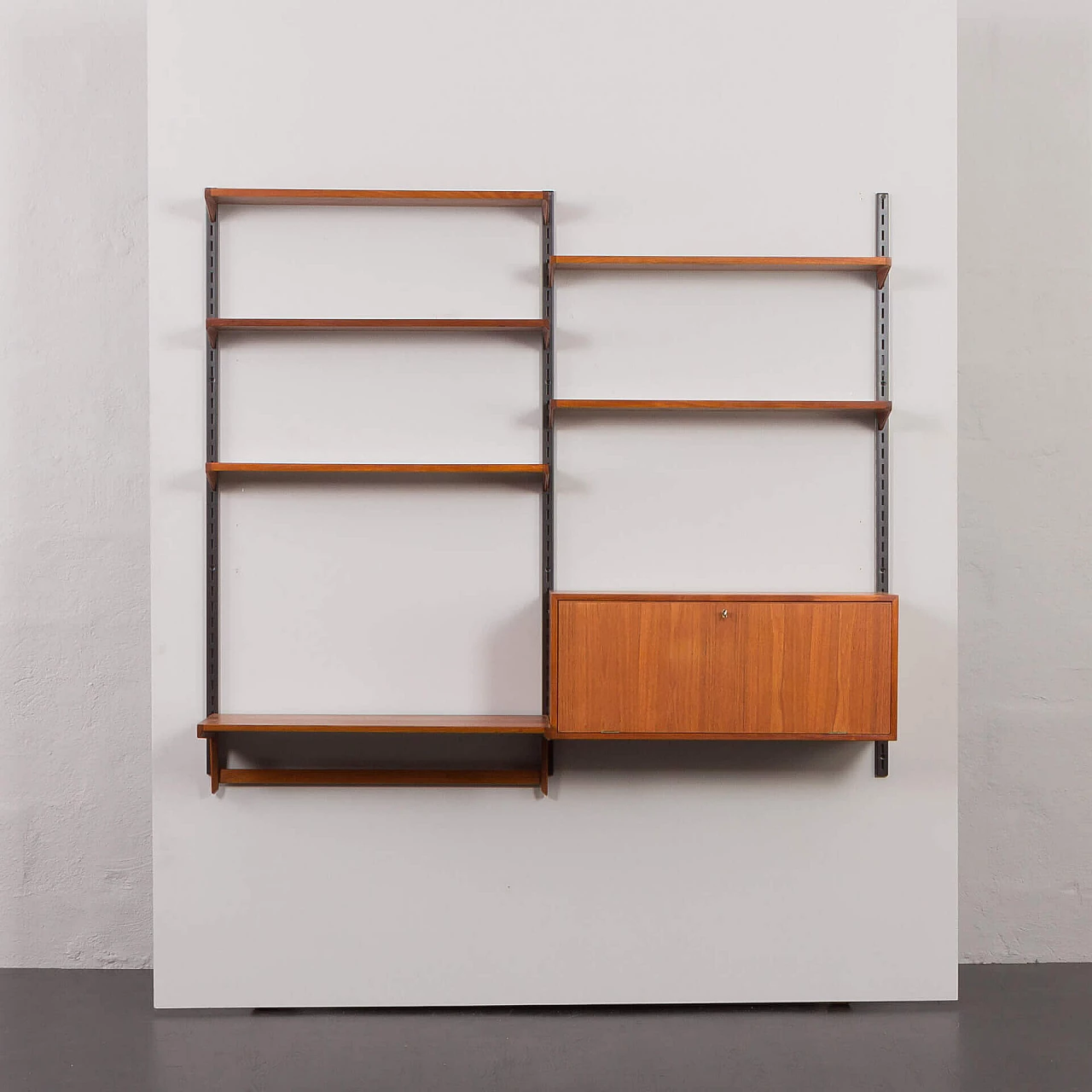 Hanging bookcase with desk by Kai Kristiansen for FM Mobler, 1960s 6