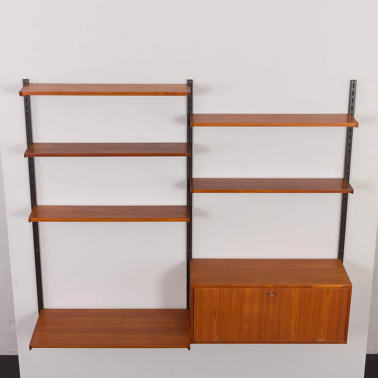 Hanging bookcase with desk by Kai Kristiansen for FM Mobler, 1960s 19