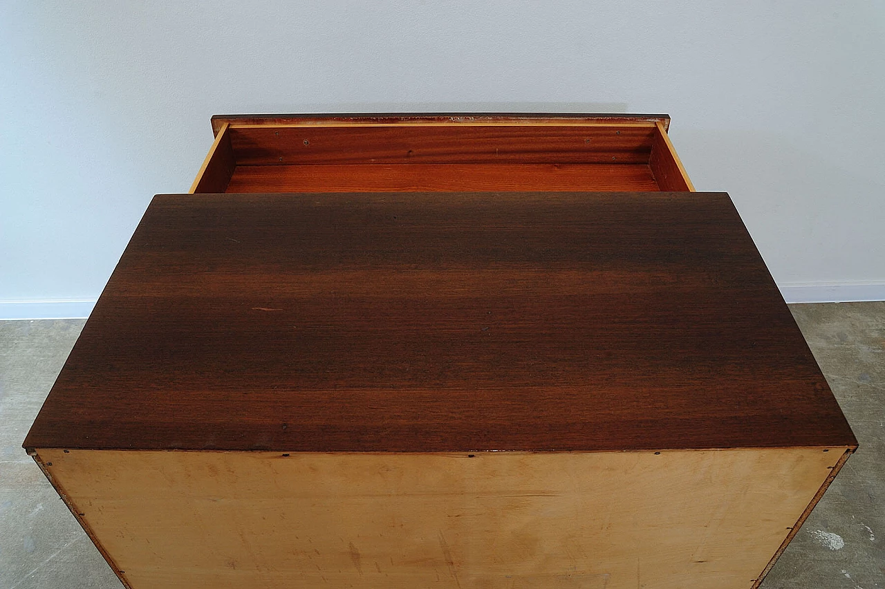 Soviet rosewood veneered chest of drawers, 1970s 21