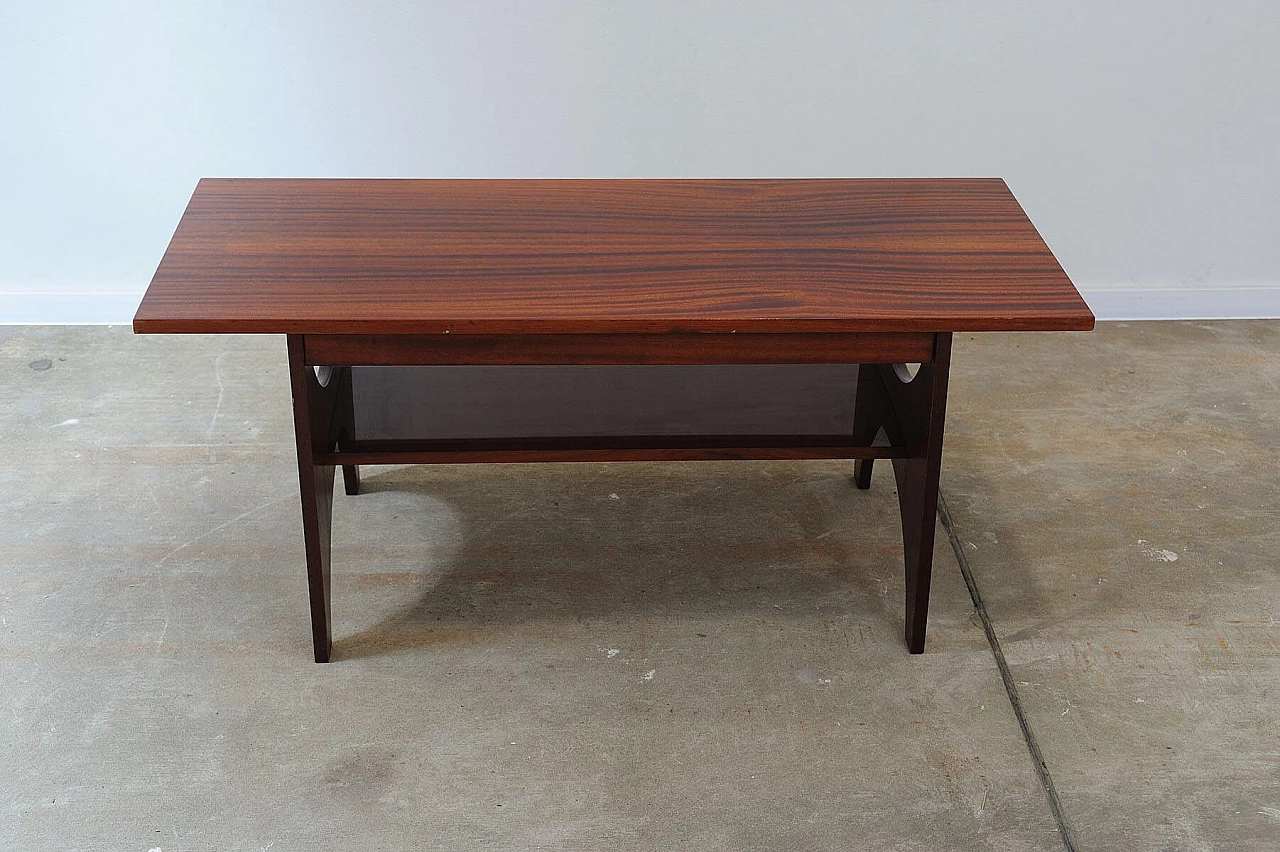 Soviet mahogany coffee table, 1970s 2