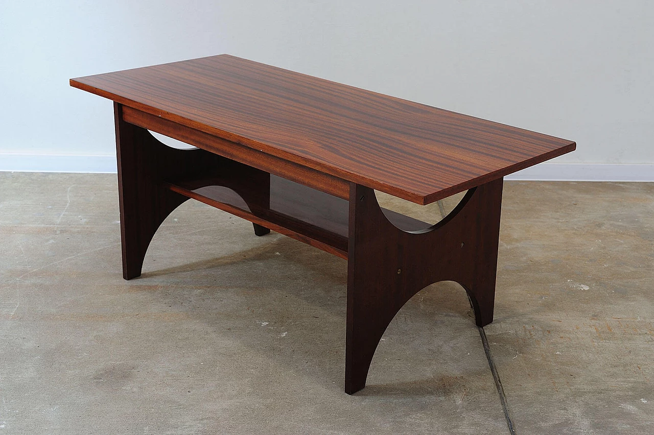 Soviet mahogany coffee table, 1970s 6