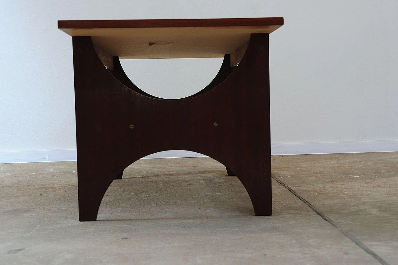 Soviet mahogany coffee table, 1970s 8