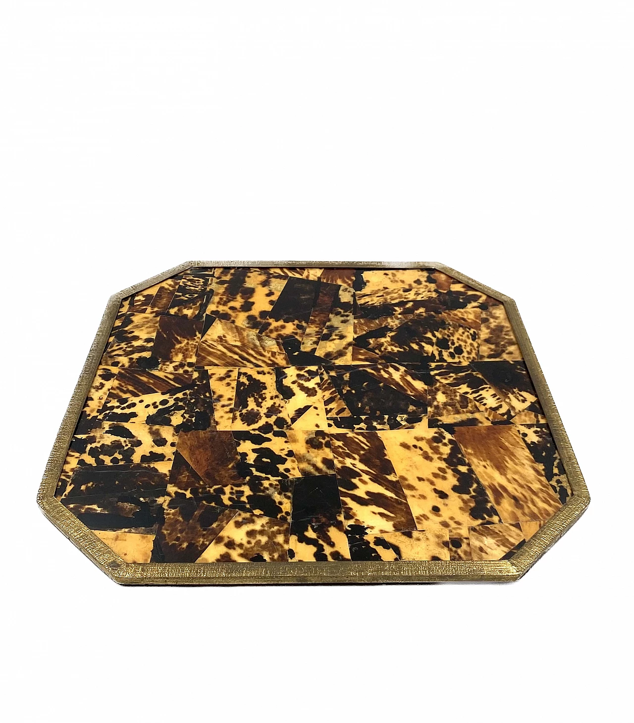 Wood, brass and resin ashtray, tray, lighter and box, 1970s 21