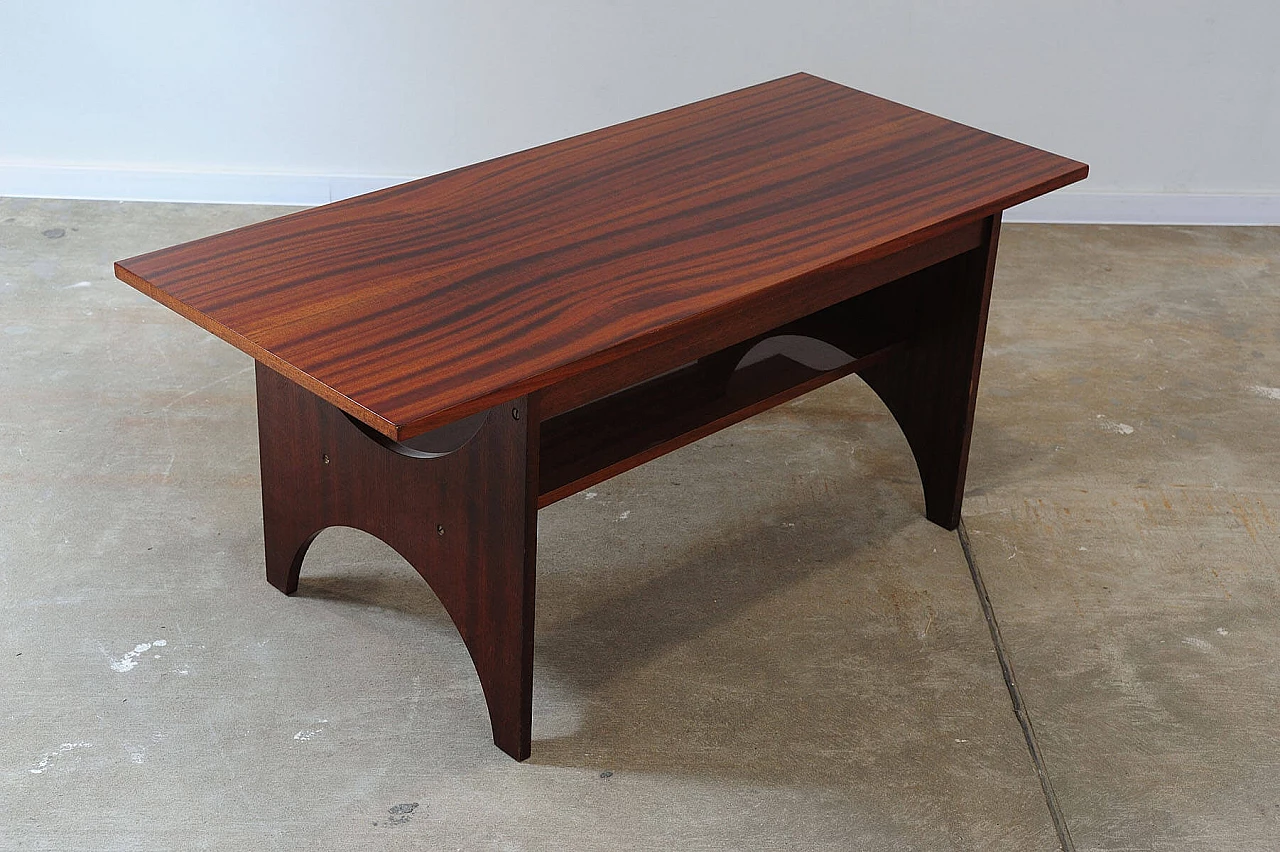Soviet mahogany coffee table, 1970s 9