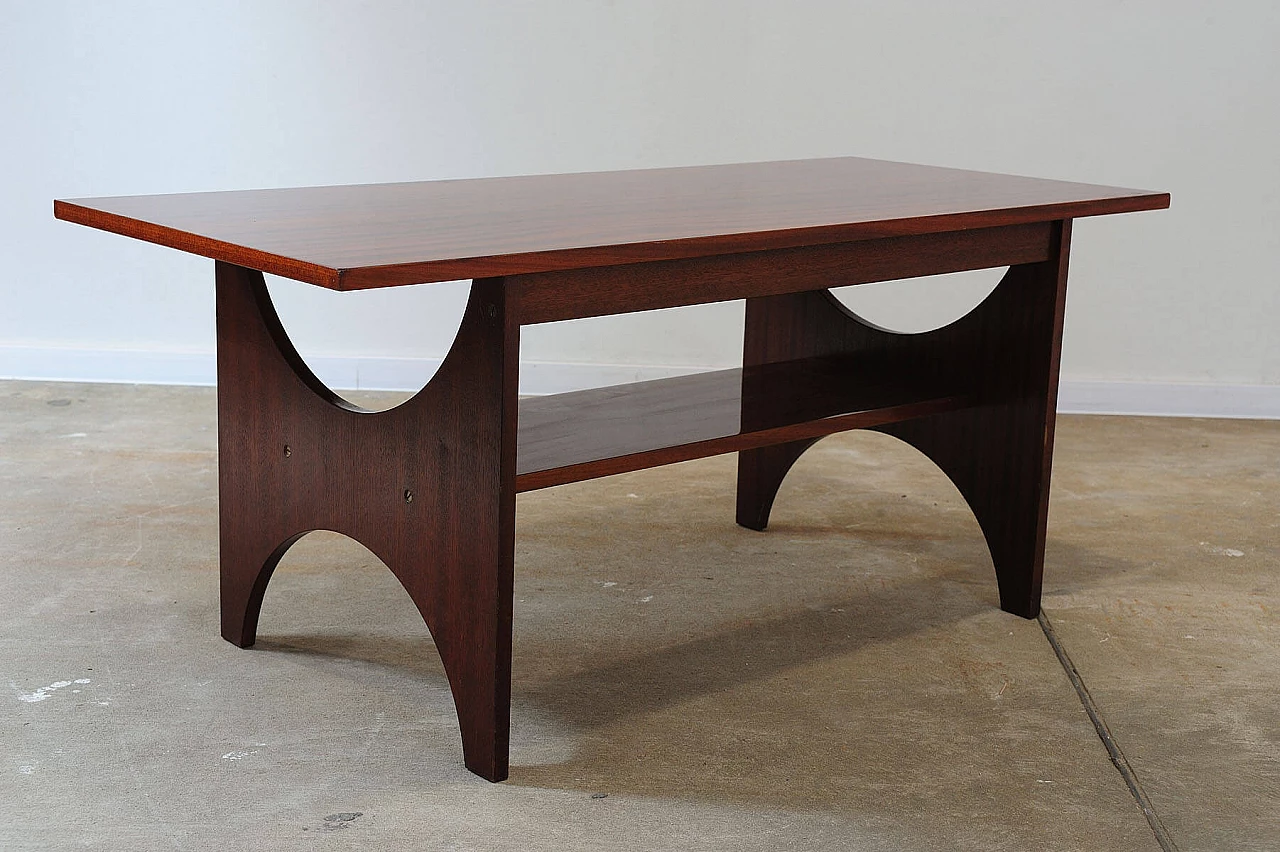 Soviet mahogany coffee table, 1970s 10