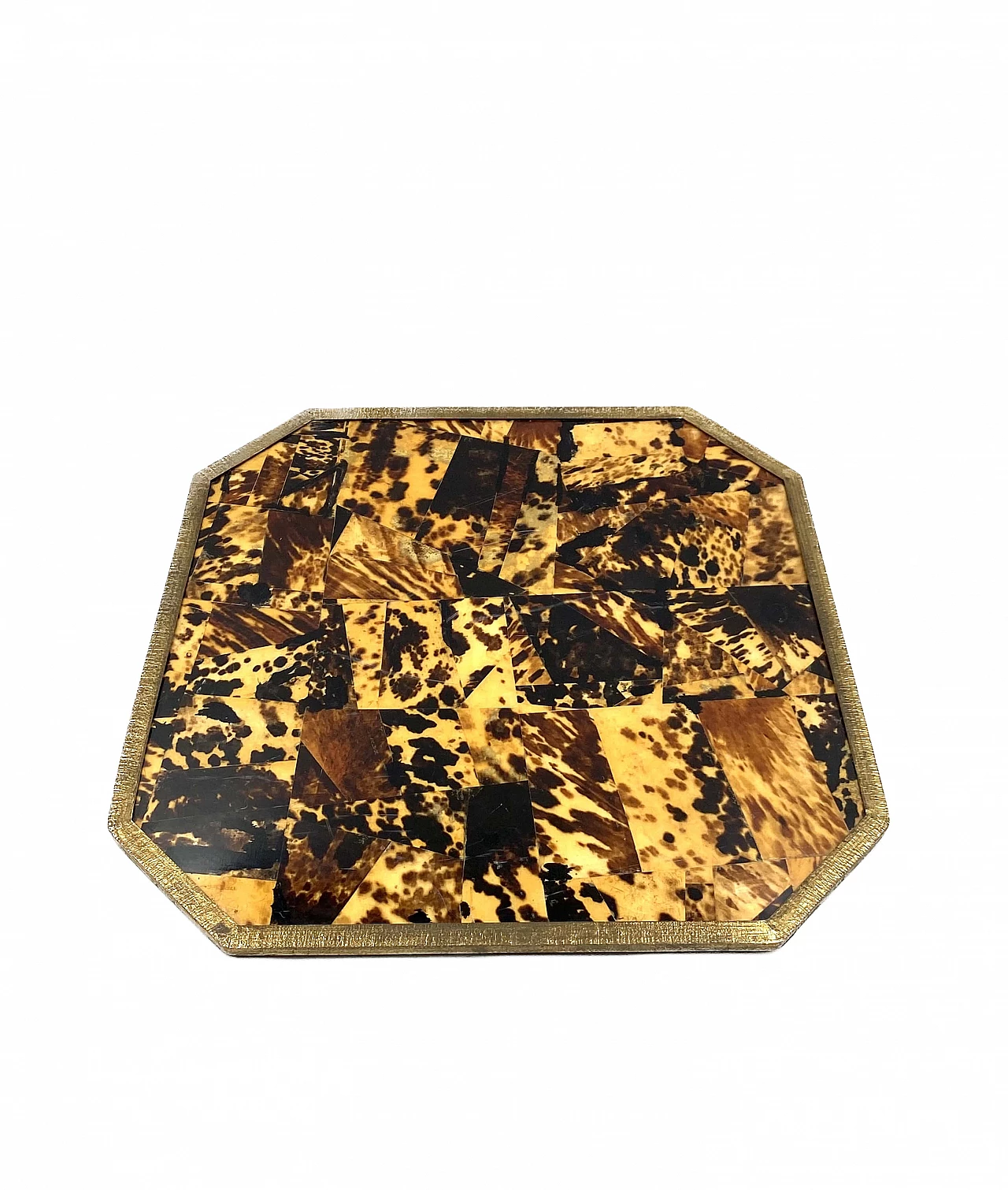 Wood, brass and resin ashtray, tray, lighter and box, 1970s 22