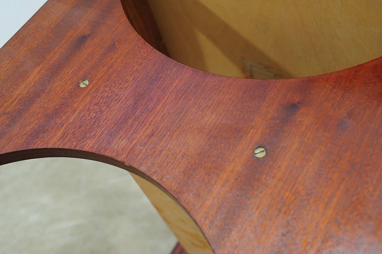 Soviet mahogany coffee table, 1970s 16