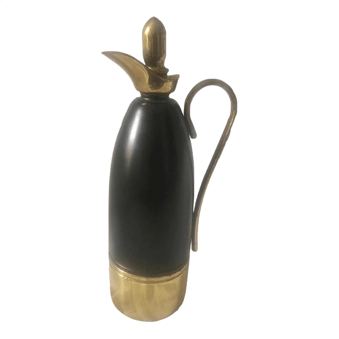 Brass and black lacquered metal pitcher by Standard, 1950s 5