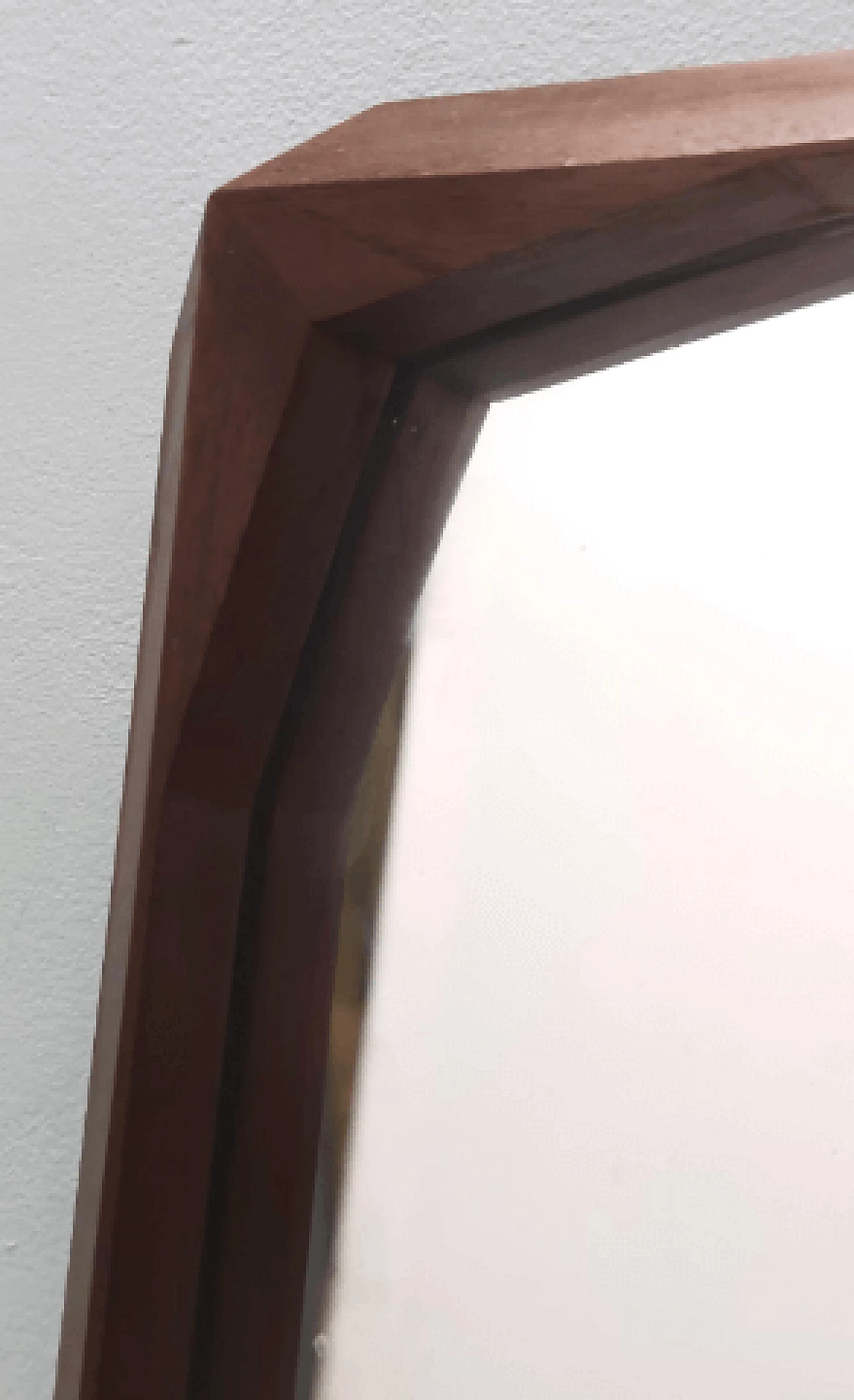 Specchio da parete in noce ebanizzato di Dino Cavalli, anni '60 7