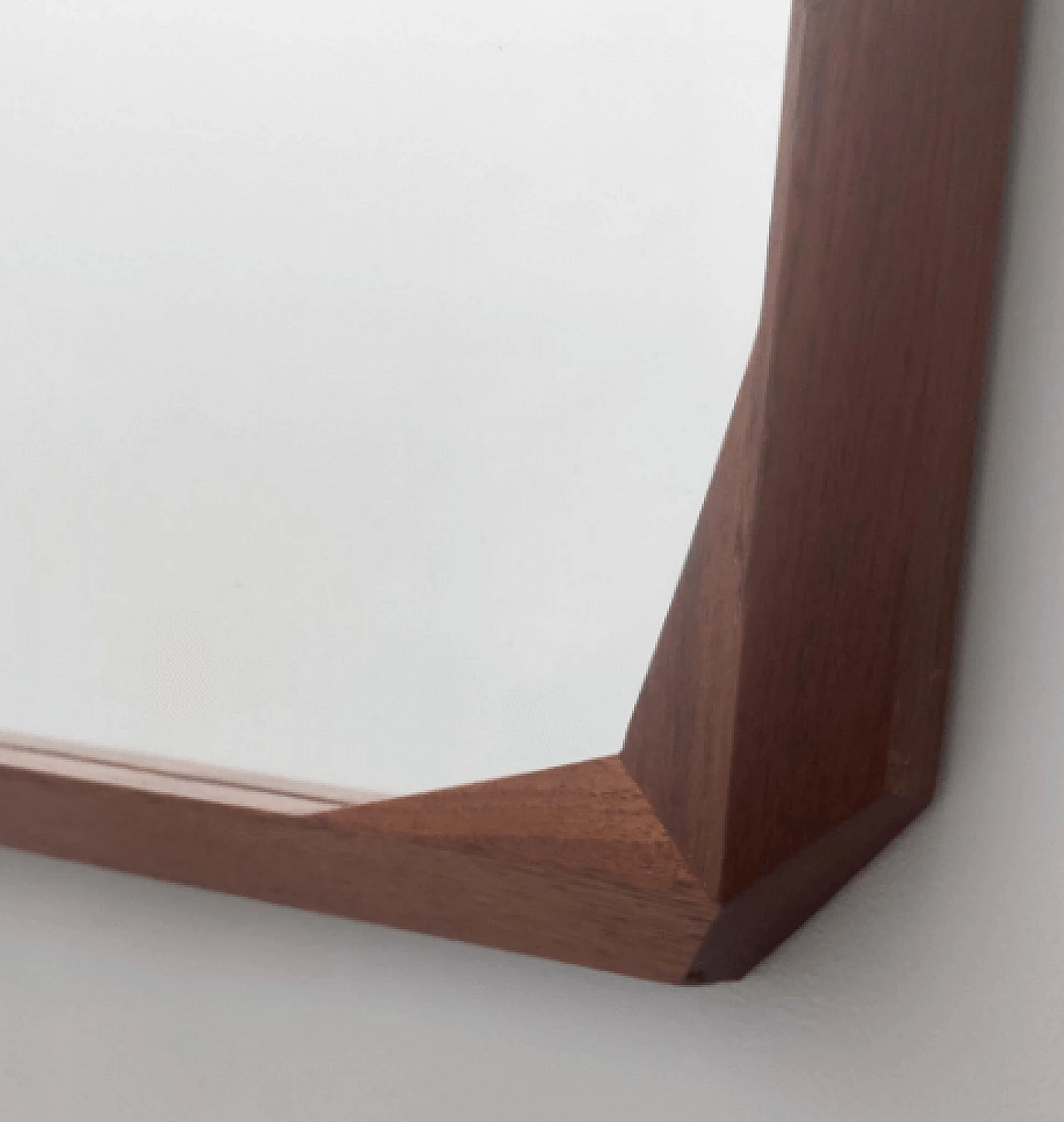 Specchio da parete in noce ebanizzato di Dino Cavalli, anni '60 10