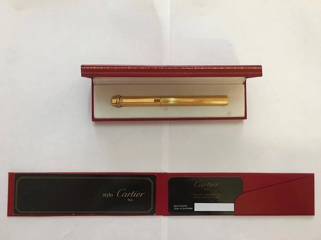 Must De Cartier gold-plated biros, 1980s 1