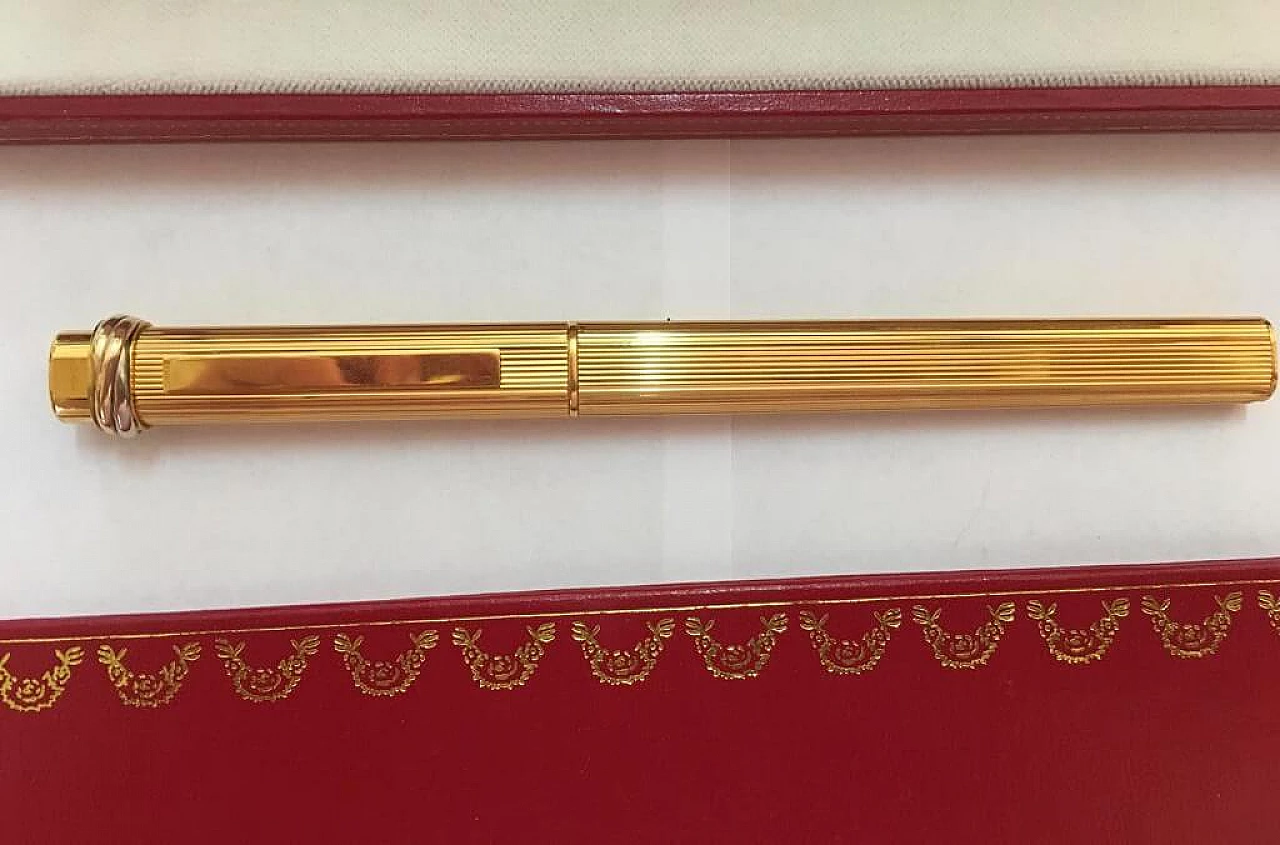 Must De Cartier gold-plated biros, 1980s 6
