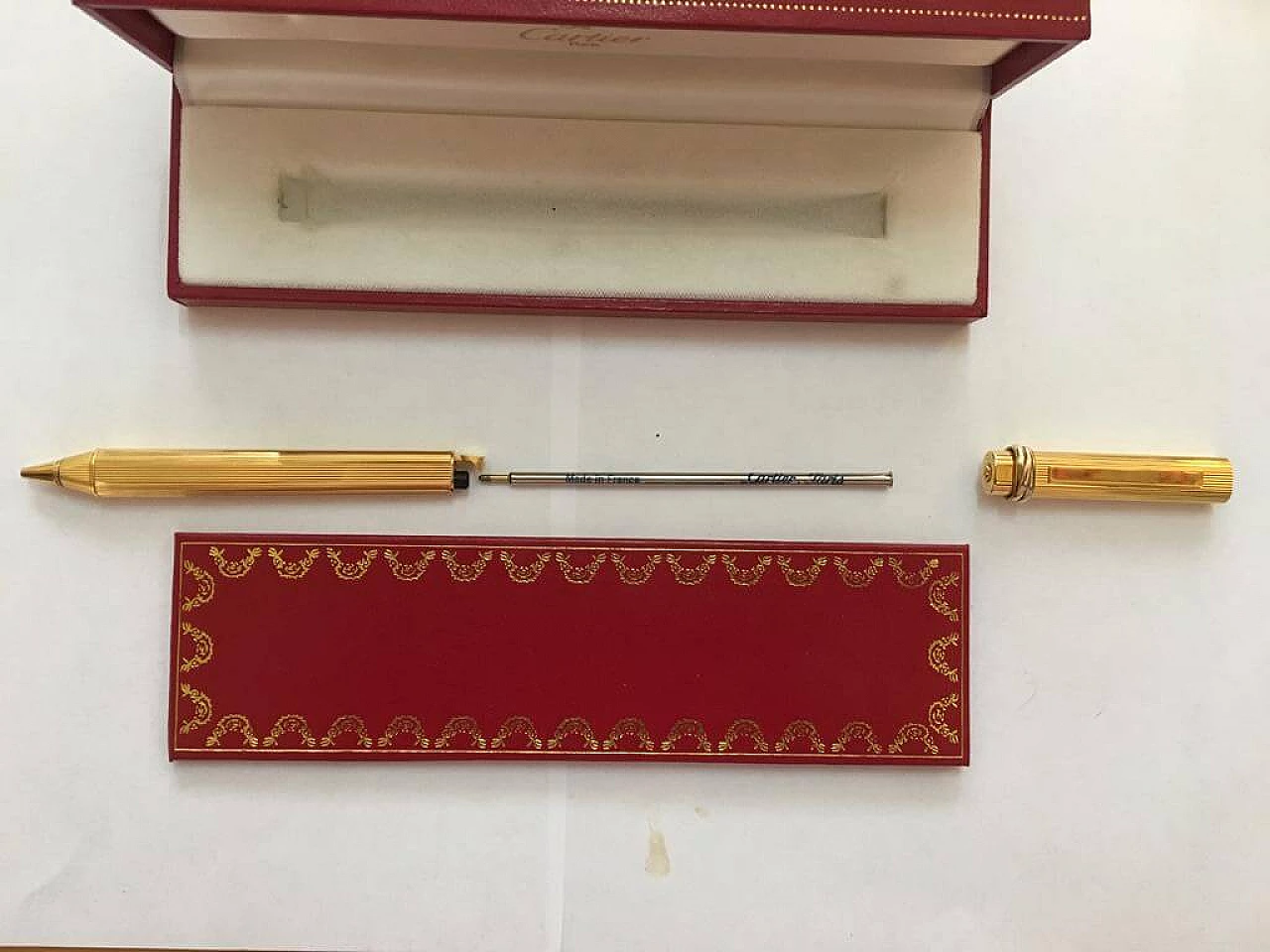 Must De Cartier gold-plated biros, 1980s 14