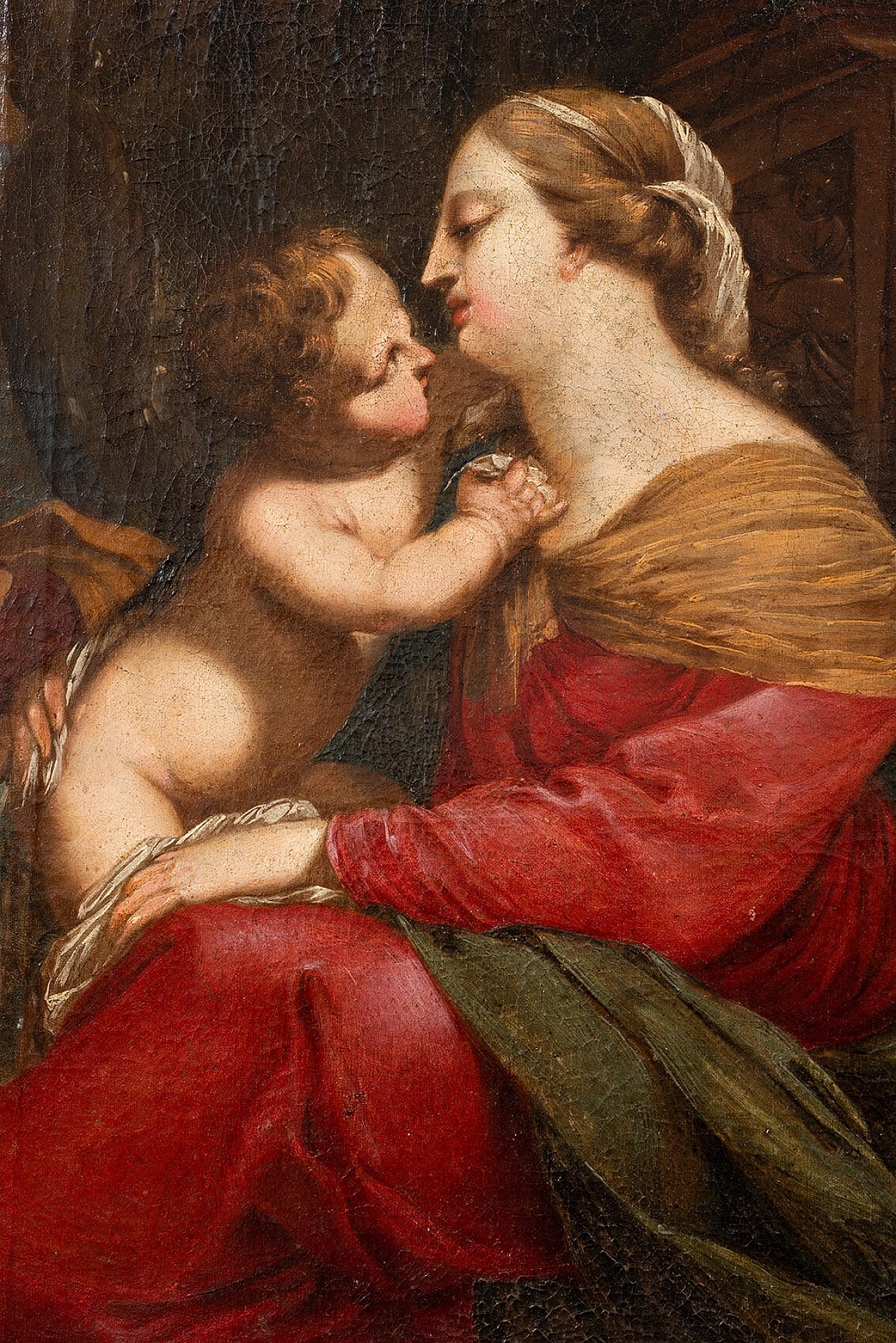 Rest on the Flight into Egypt, oil painting on canvas, first half of the 18th century 2