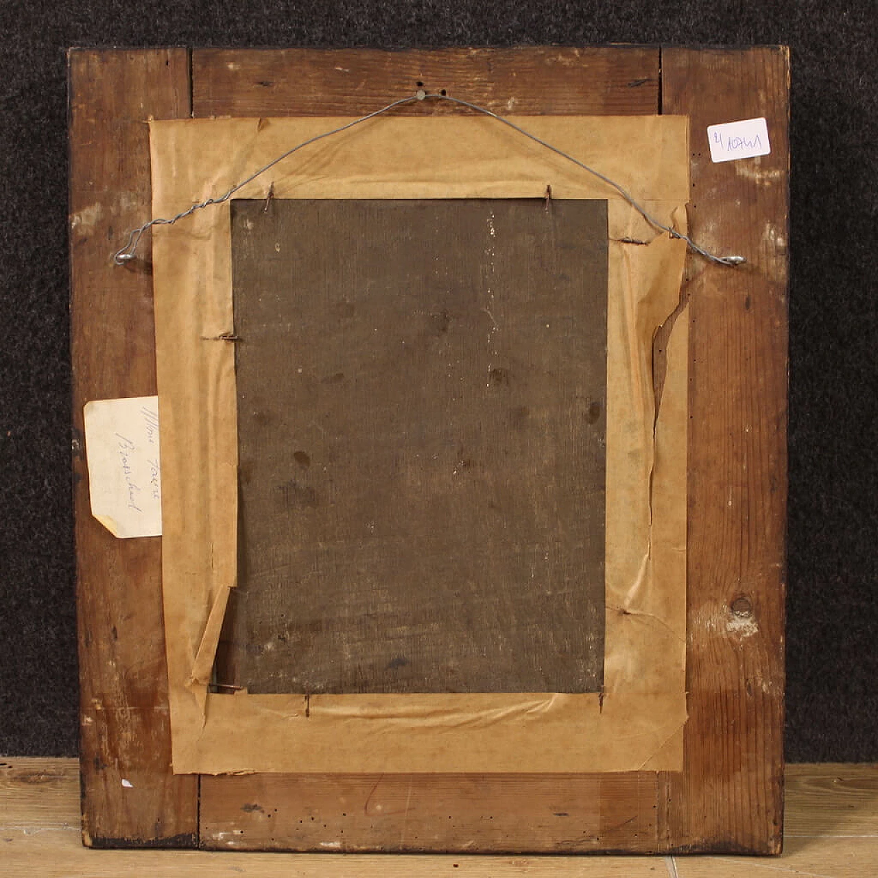 Flemish bucolic landscape, oil on table, 18th century 5