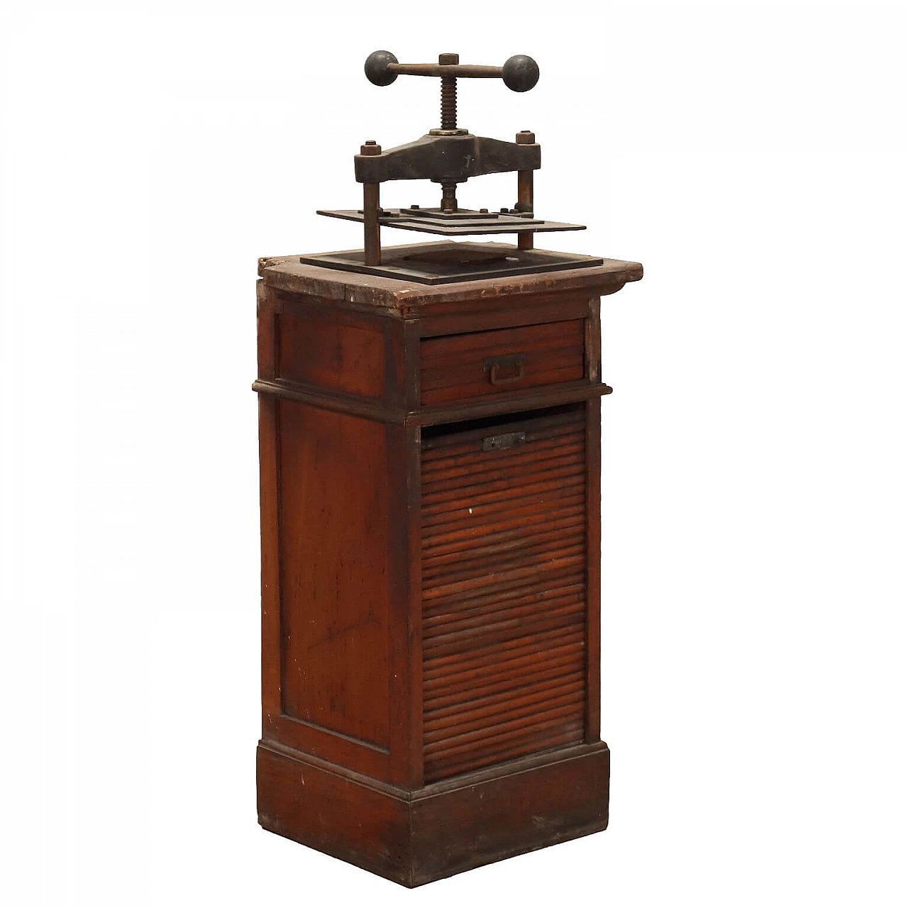 Office cabinet with press and shutter, early 19th century 1