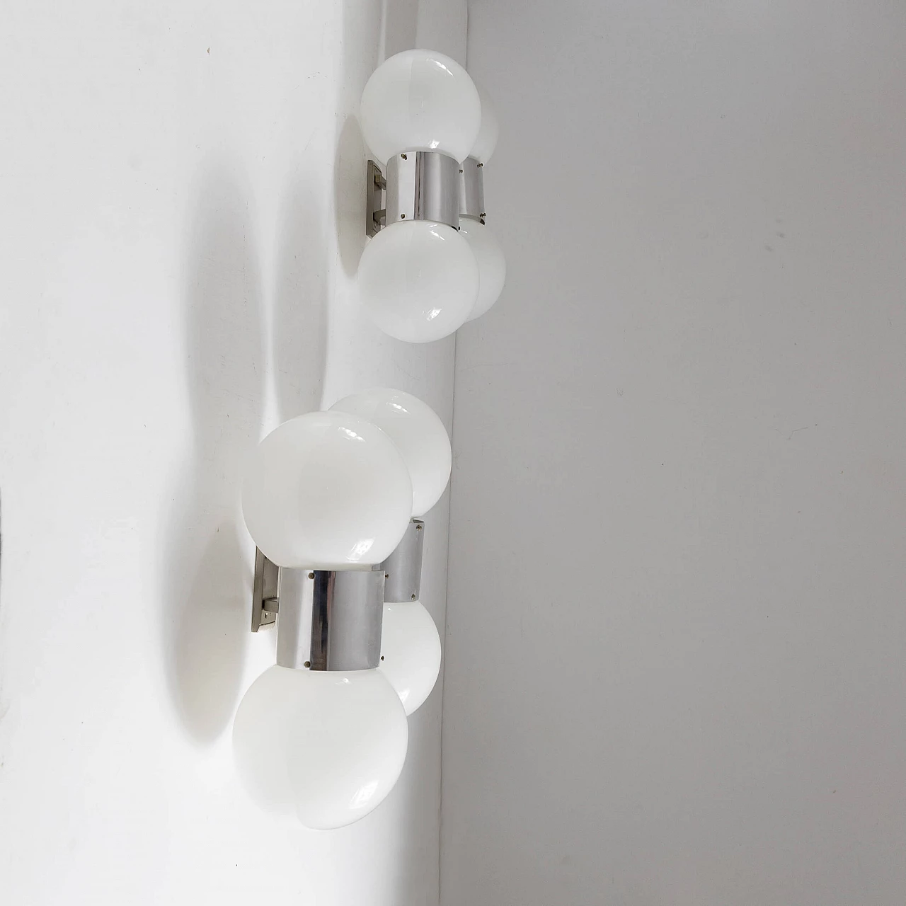 Coppia di lampade da parete di Stilux Milano, anni '60 2