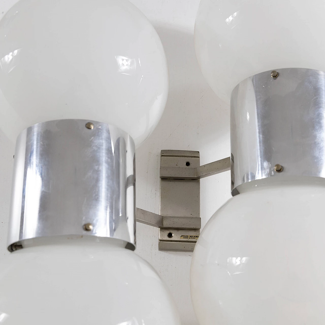 Coppia di lampade da parete di Stilux Milano, anni '60 8