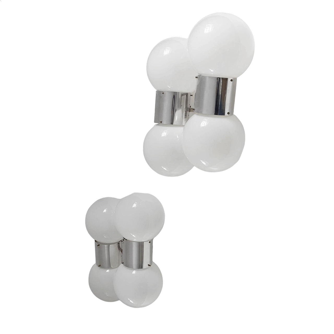 Coppia di lampade da parete di Stilux Milano, anni '60 9