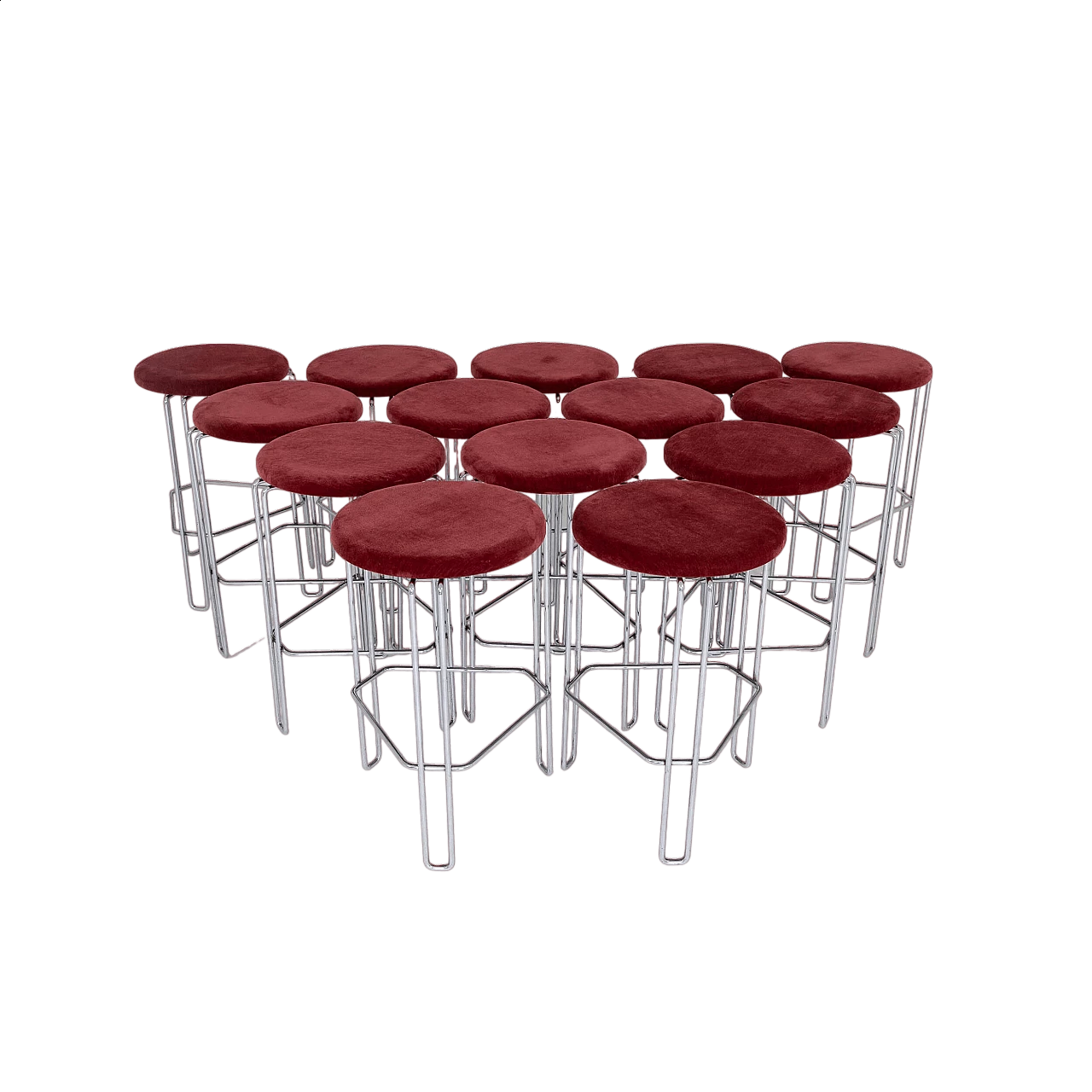 Set of 14 "Area 63" model stools, Bononia Technical Studio 15