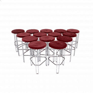 Set of 14 Area 63 model stools, Bononia Technical Studio