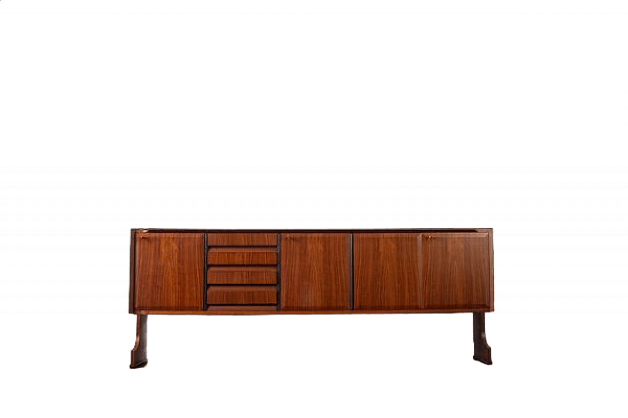 Credenza in teak di Fratelli Barbieri, anni '60 26
