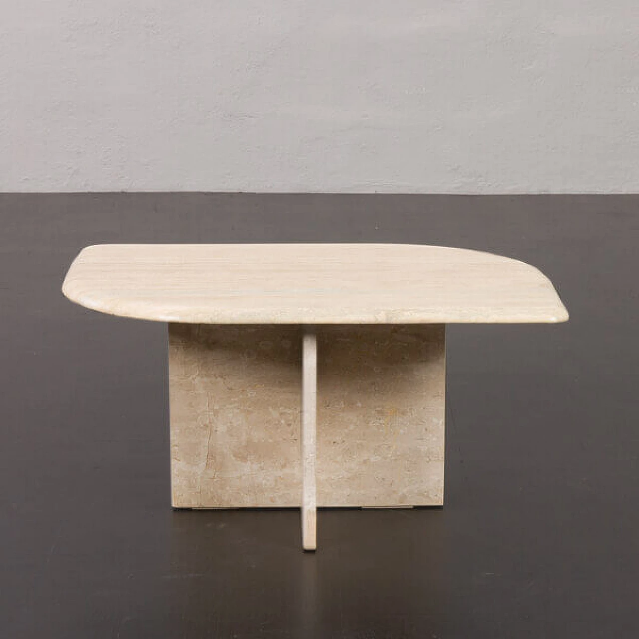 Travertine coffee table, 1970s 1