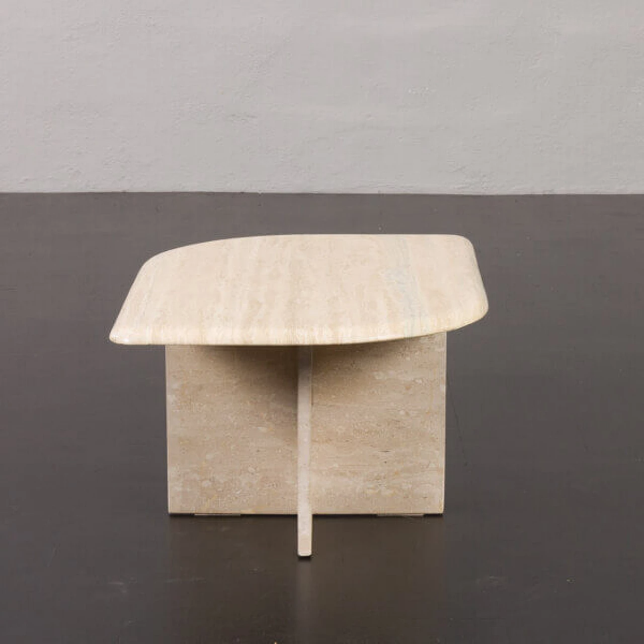 Travertine coffee table, 1970s 2