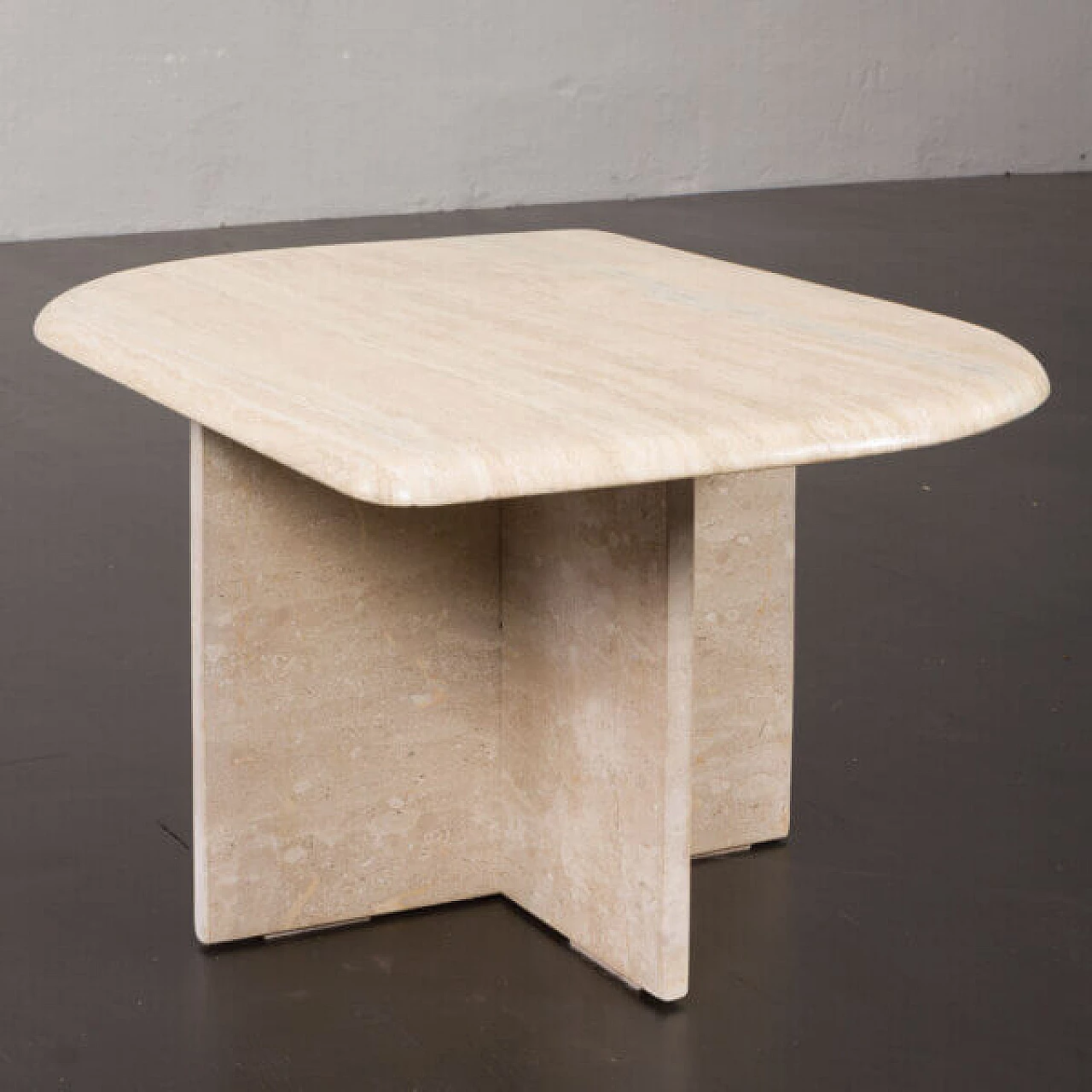 Travertine coffee table, 1970s 7