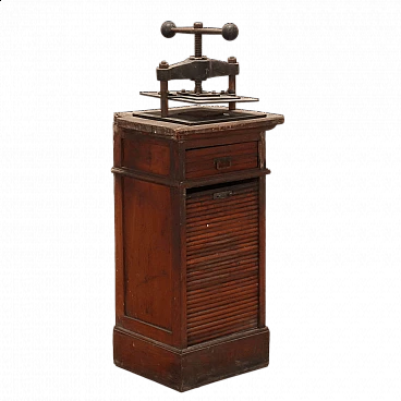 Office cabinet with press and shutter, early 19th century