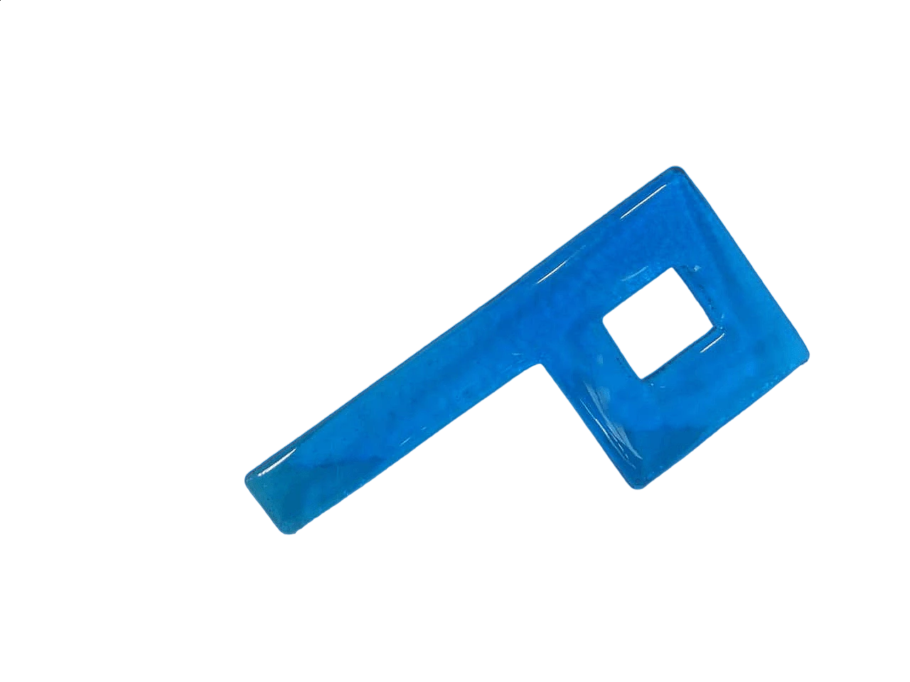 Glass letter P, 1980s 9