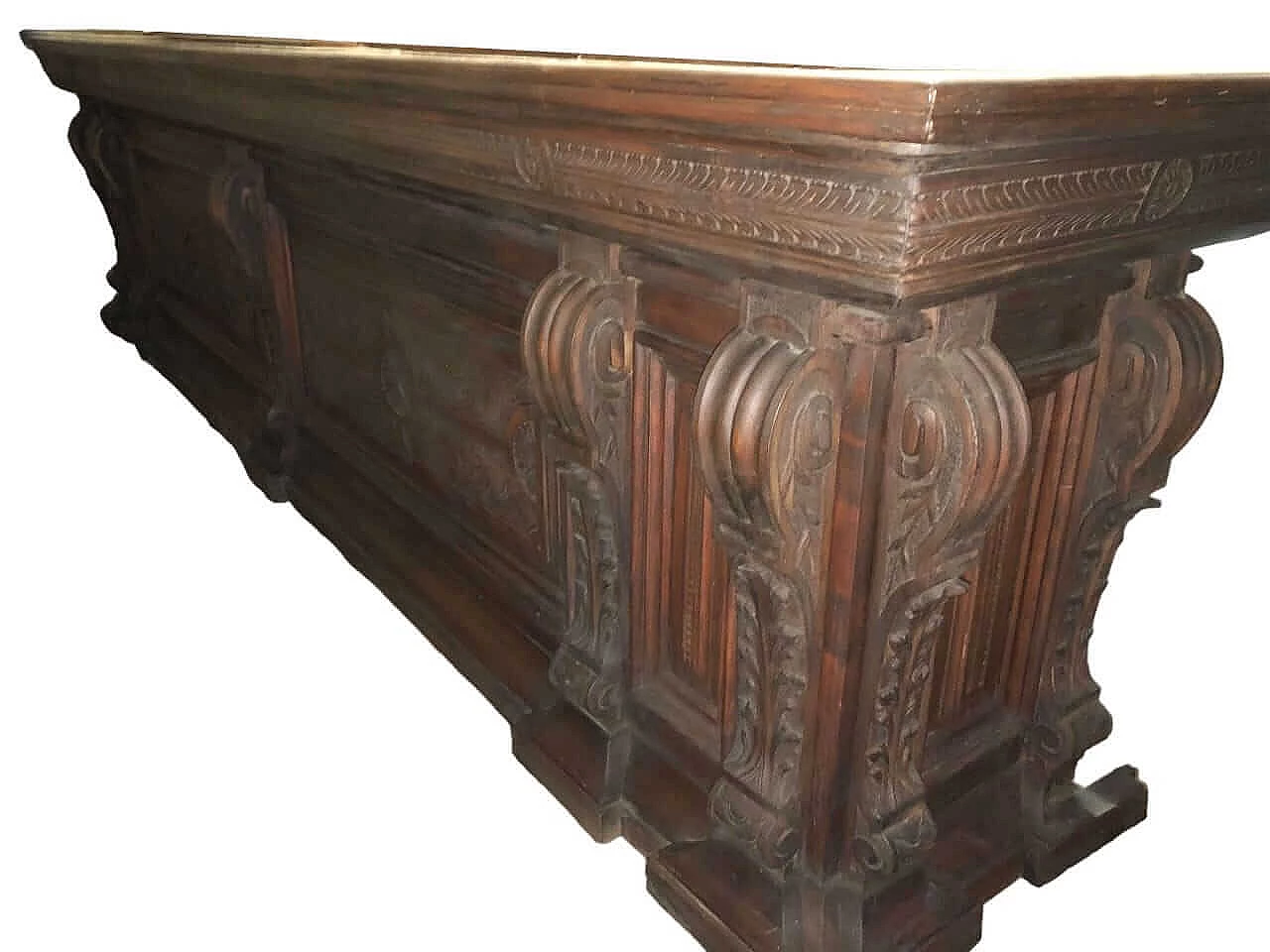 Mahogany and poplar counter with marble top, early 20th century 21