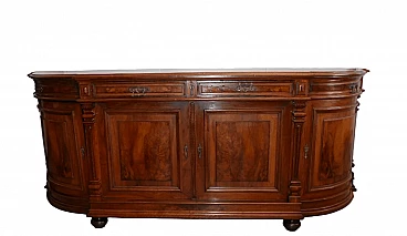 French walnut sideboard with doors and drawers, late 19th century
