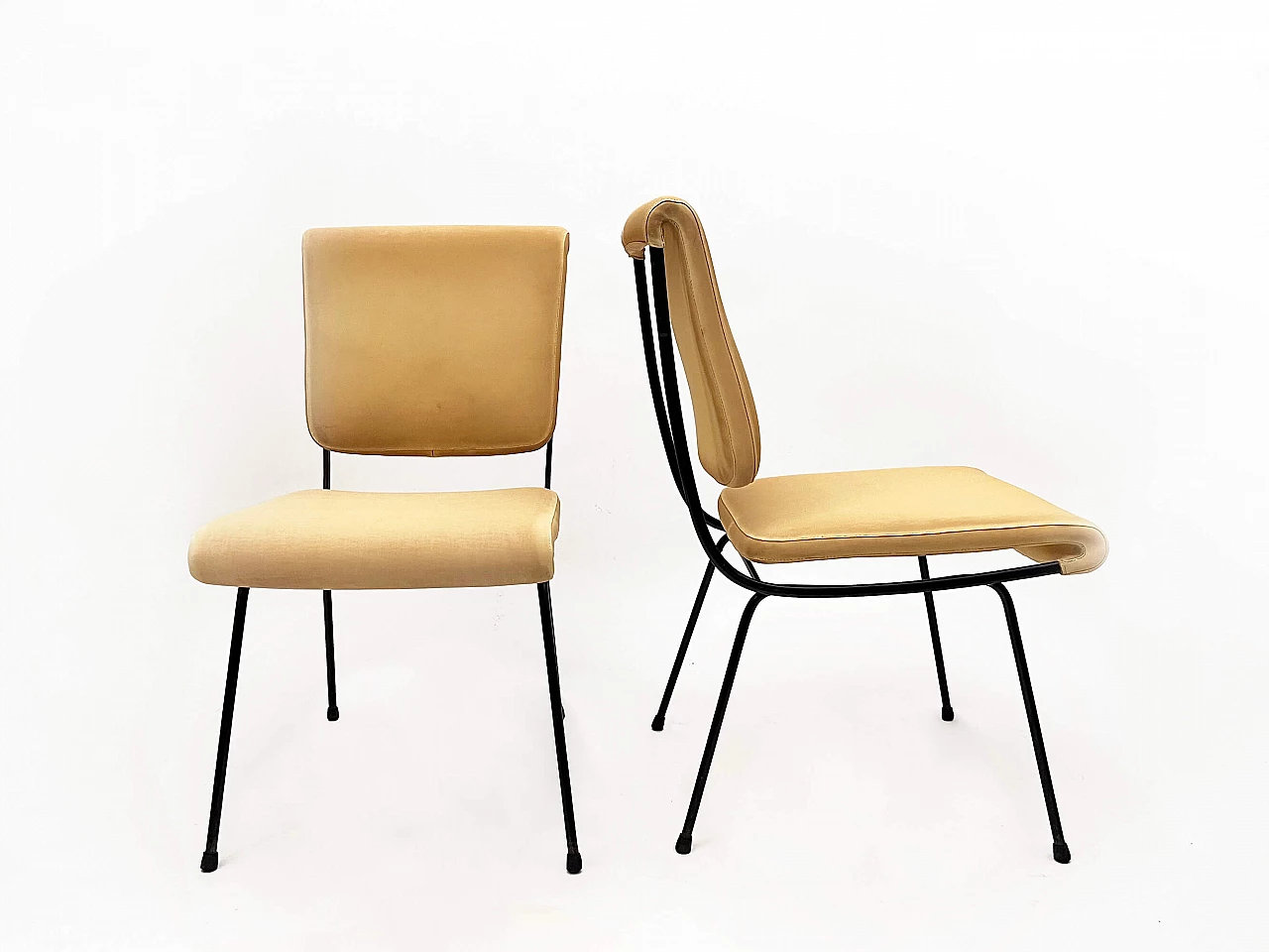 Pair of Du 24 chairs by Gastone Rinaldi for Rima, 1950s 1