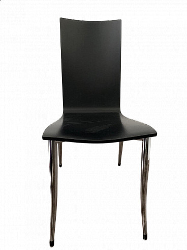 4 Black Olly Tango chairs by Philippe Starck for Aleph, 1990s