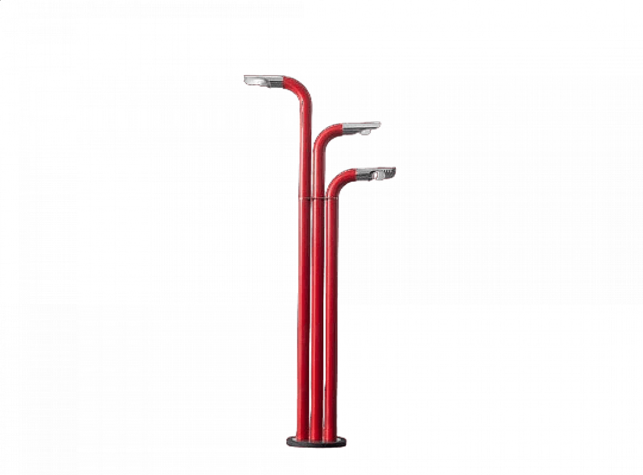 Metal and plastic floor lamp, 1970s 11