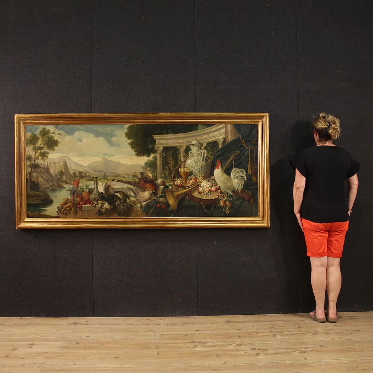 Giorgio Ceragioli, still life and landscape, oil painting on canvas 2