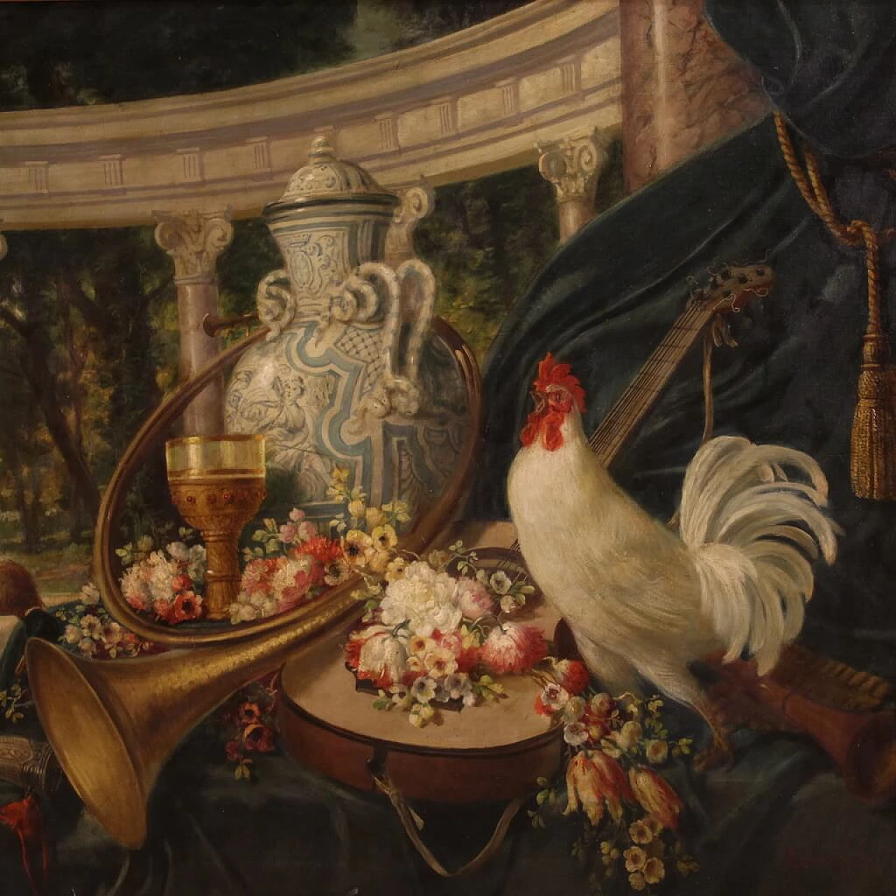 Giorgio Ceragioli, still life and landscape, oil painting on canvas 4