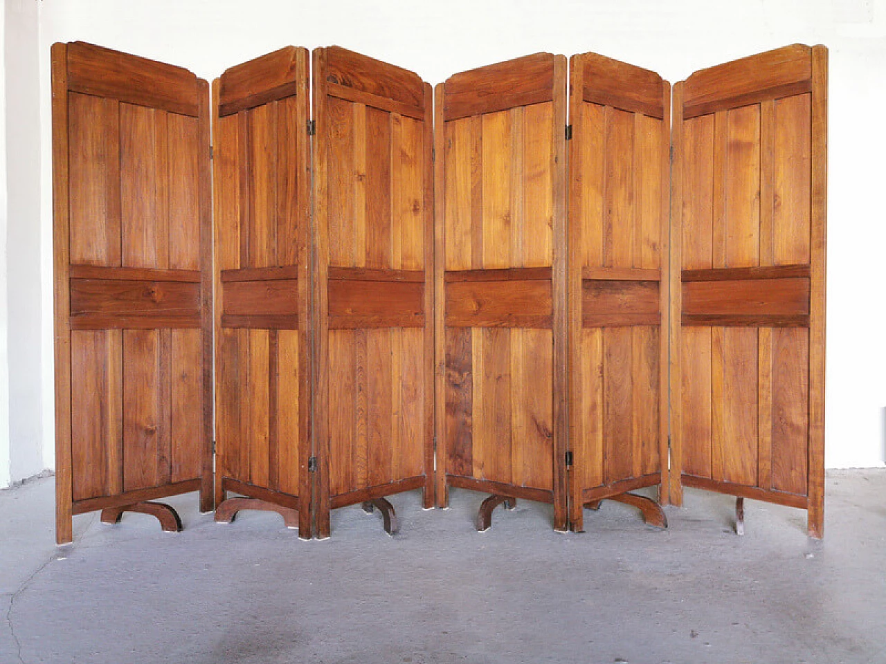 Burmese Colonial style solid teak screen 8