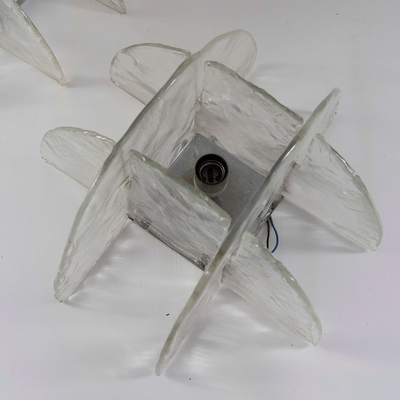 Wall or ceiling lamp by Carlo Nason for Mazzega, 1970s 7