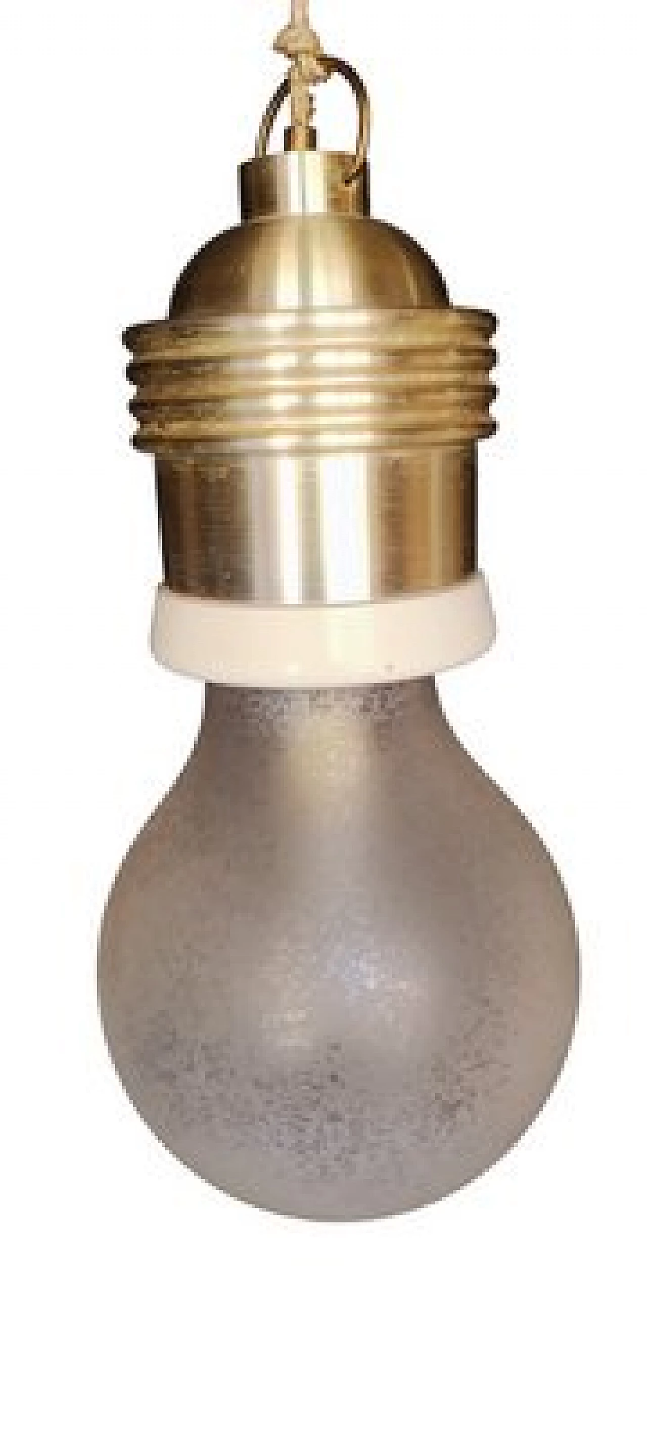 Pair of pendant lamps attributed to Fontana Arte, 1960s 3