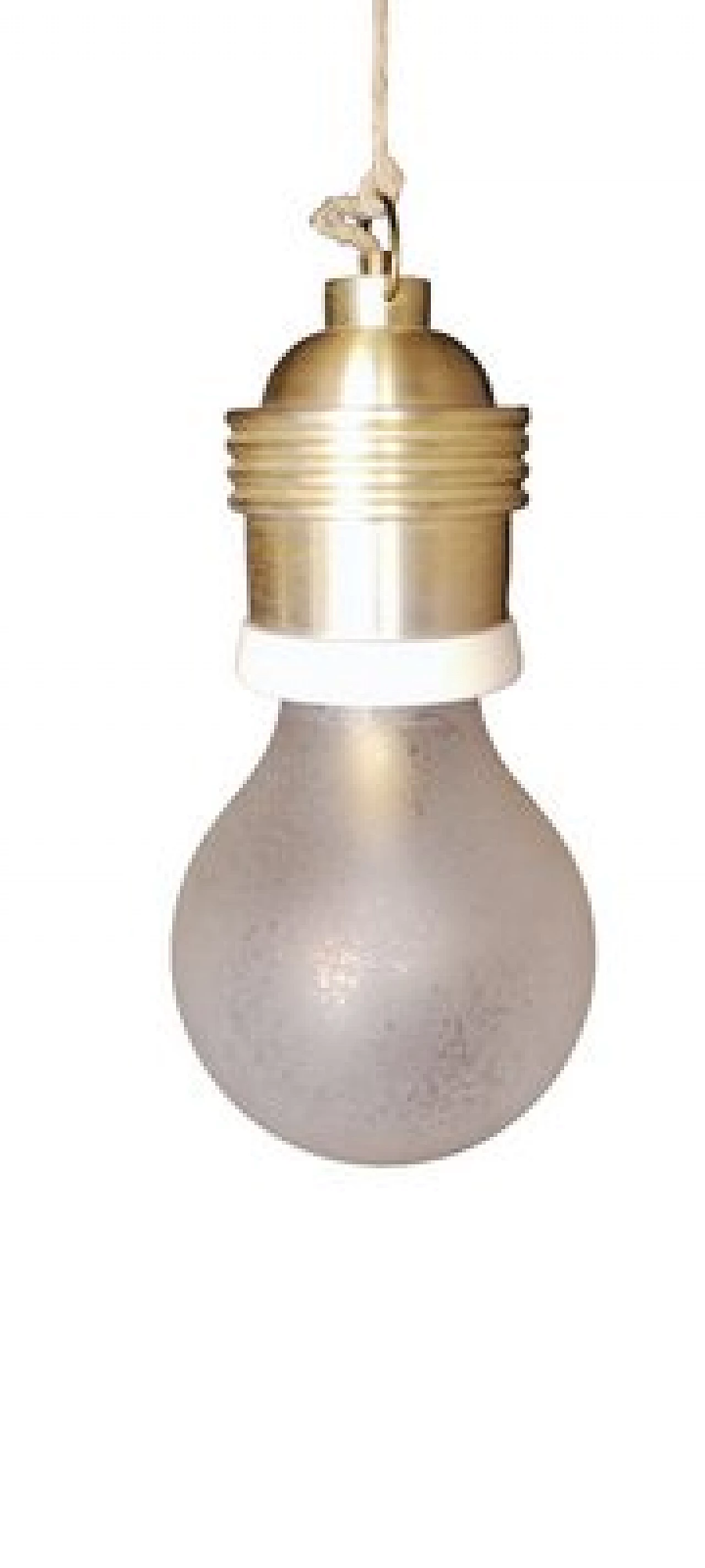 Pair of pendant lamps attributed to Fontana Arte, 1960s 4