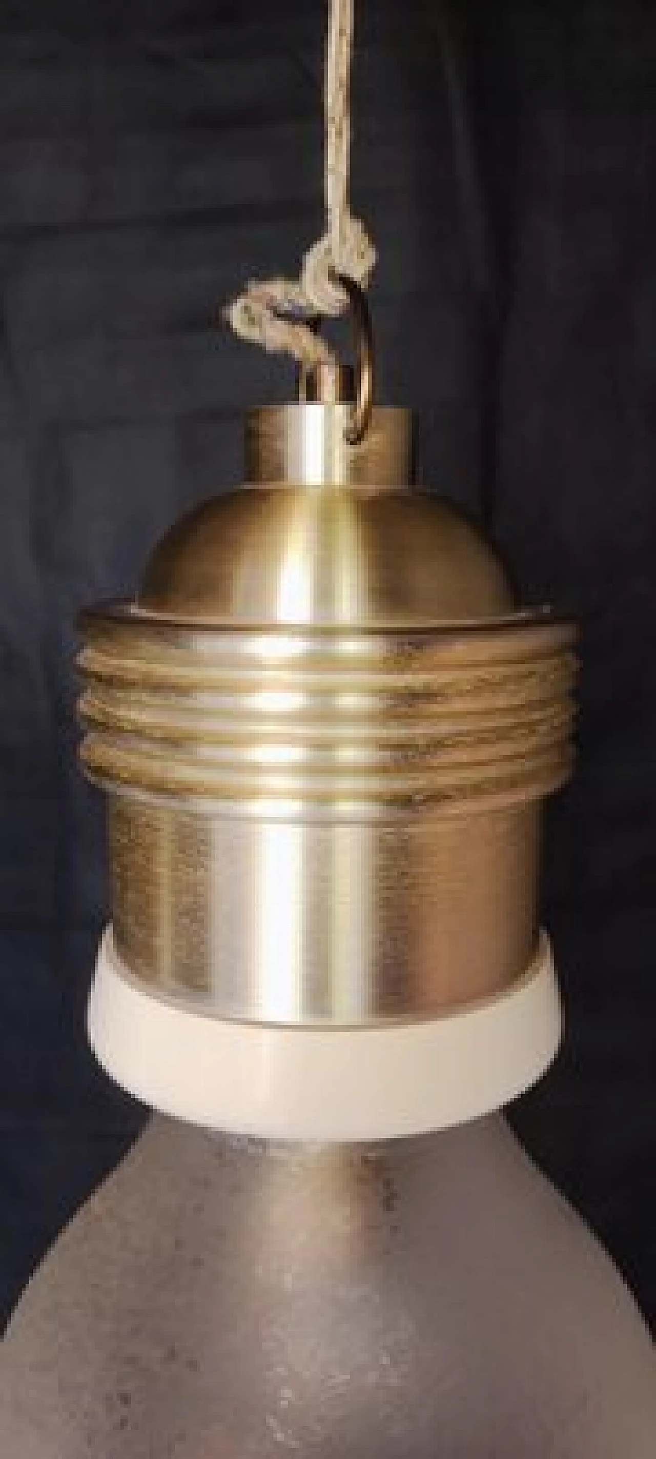 Pair of pendant lamps attributed to Fontana Arte, 1960s 5