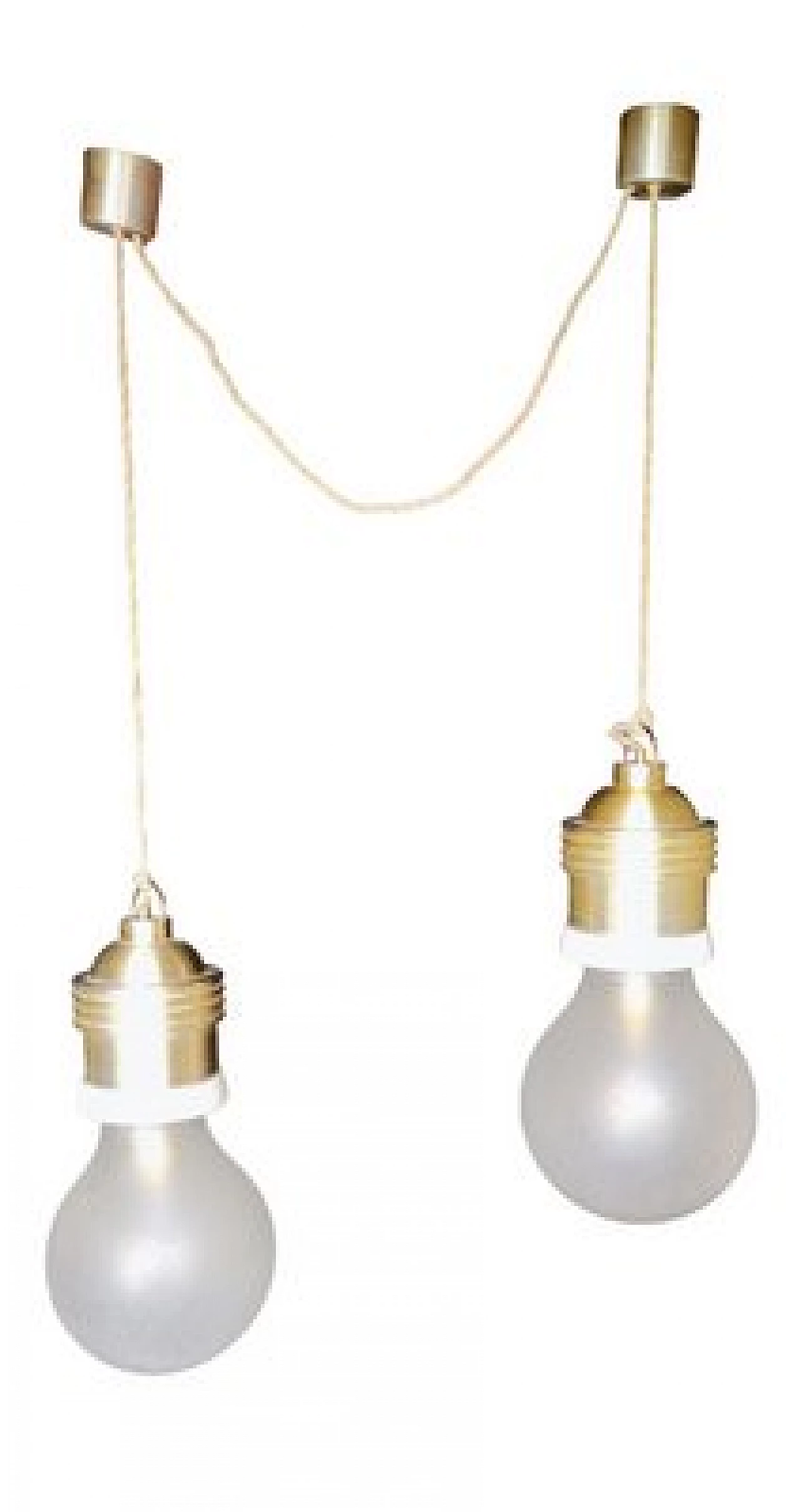 Pair of pendant lamps attributed to Fontana Arte, 1960s 19