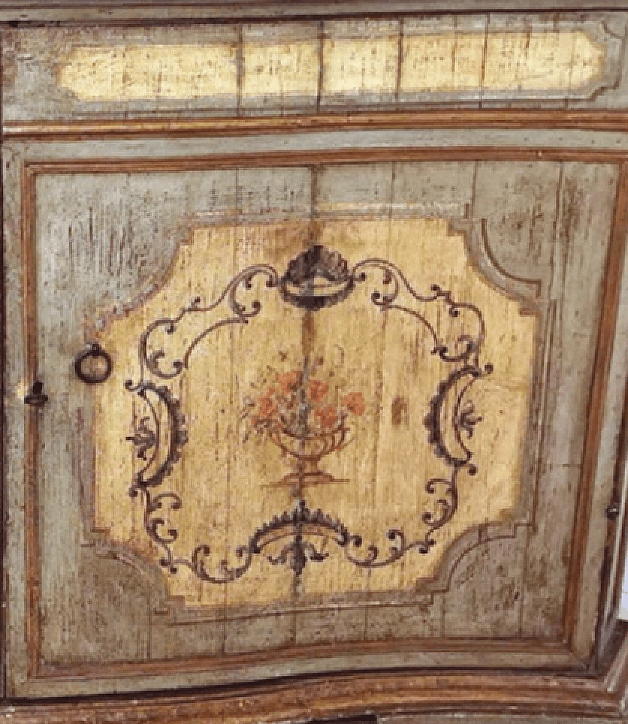 Credenza Luigi XIV veneziana in legno laccato e dipinto, inizio '700 7